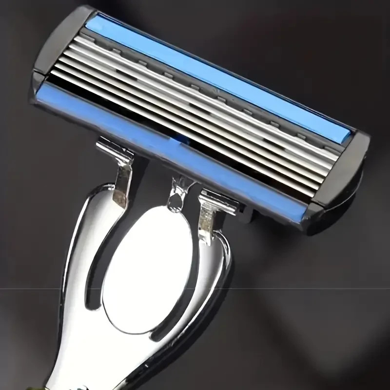 Men's Razor Set with 1 Handle and 33 Replacement Blades 6-Layer Shaving ...