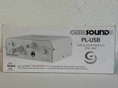 Gem Sound PL-USB Audio Interface Preamp Phono-to-USB 