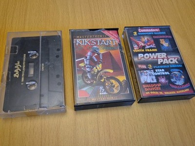 Retro Gaming - Commodore 64 Computerspiele Konvolut Kickstart, Star Control etc.
