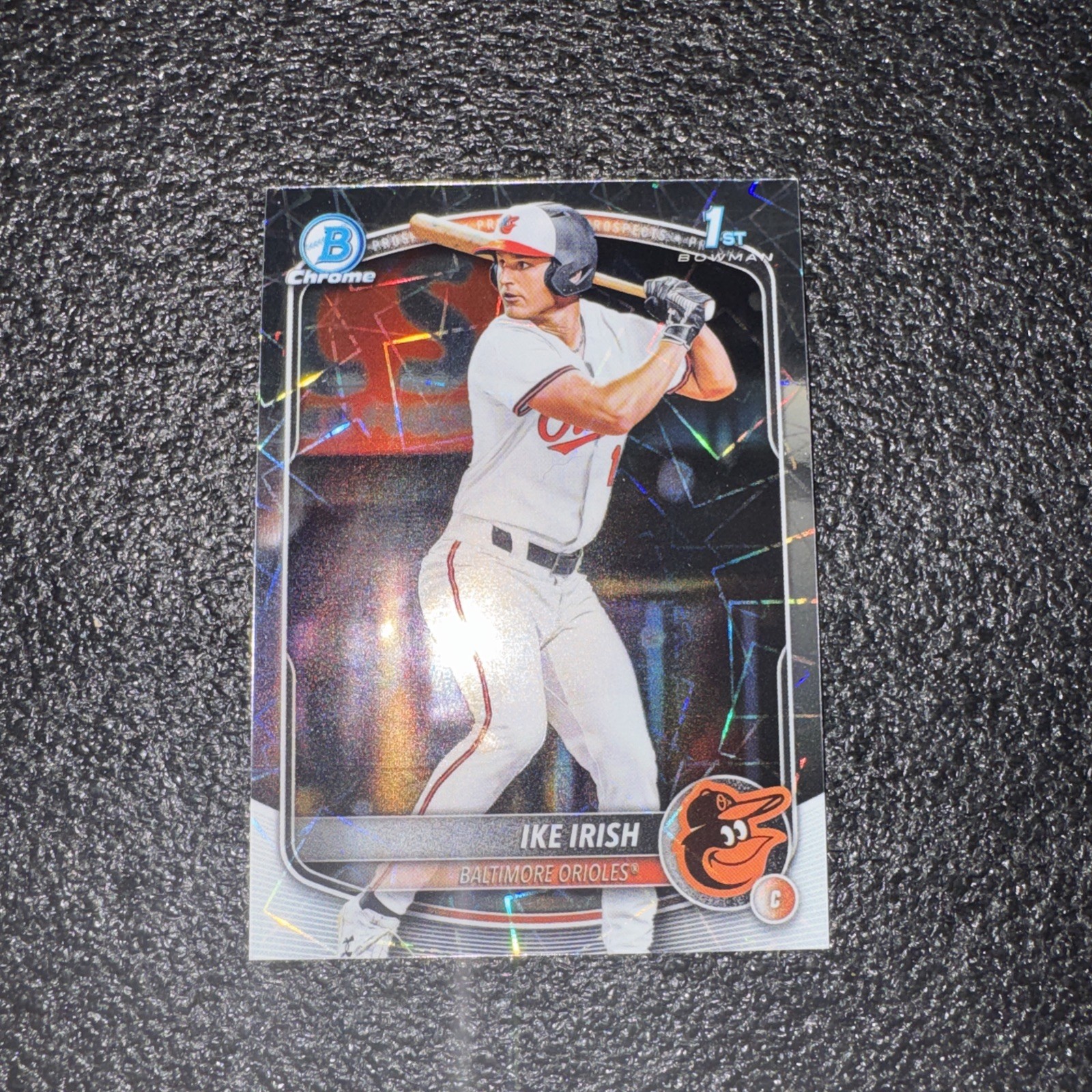 2025 Bowman Draft #BDC-16 Ike Irish Chrome Lazer Refractor
