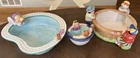 Lotus 1995 Chubby Chip and TWO Dip Bowl Sets Swimming Pool Party Ceramic RARE