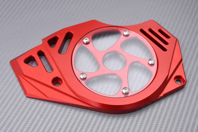 Cache pignon de sortie de boite rouge pour Kawasaki Versys 650 LE650C - 3