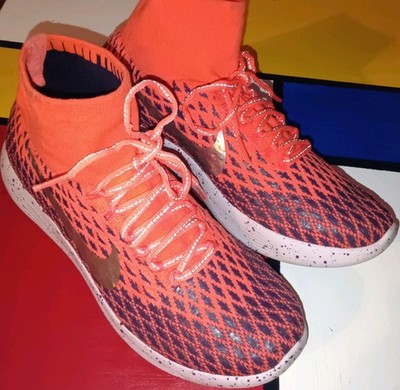 Nike Lunarepic Flyknit Shield Women Bright Mango 849665-800 Size 9 athletic
