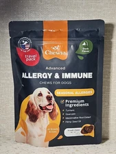 Chewia Advanced Allergy & Immune Chews for Dogs Duck Seasonal Allergies 08/2025