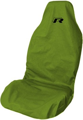 Fits VW R Line Waterproof Premium Large Olive Green Front Car Seat Cover Protect