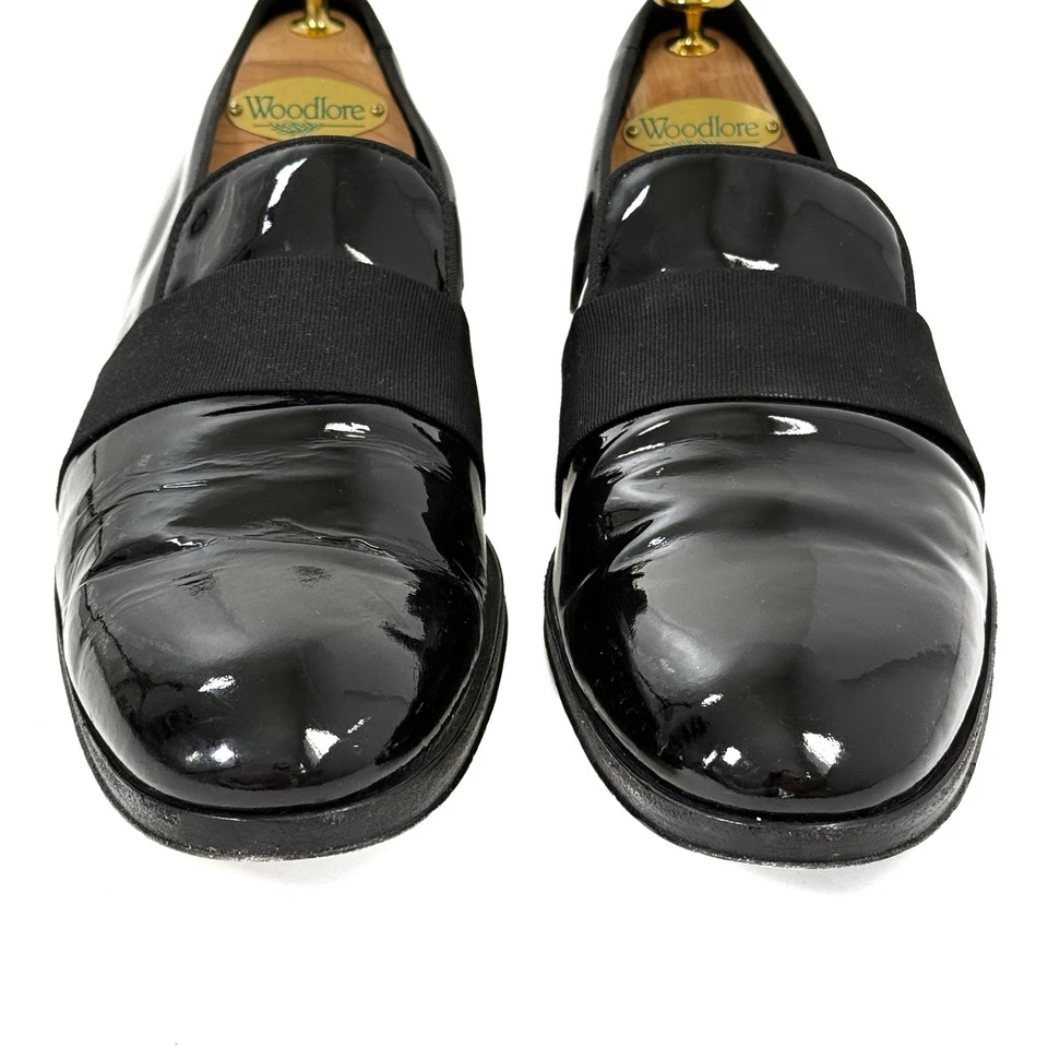 Mocasines Esmoquin Paul Smith Talla 10 Charol Negro Hechos en Italia Formales Foto 2 de 4