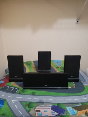 JVC Center Speaker SP-THG61C + 3 Front Speakers SP-THG51F   Surround Sound