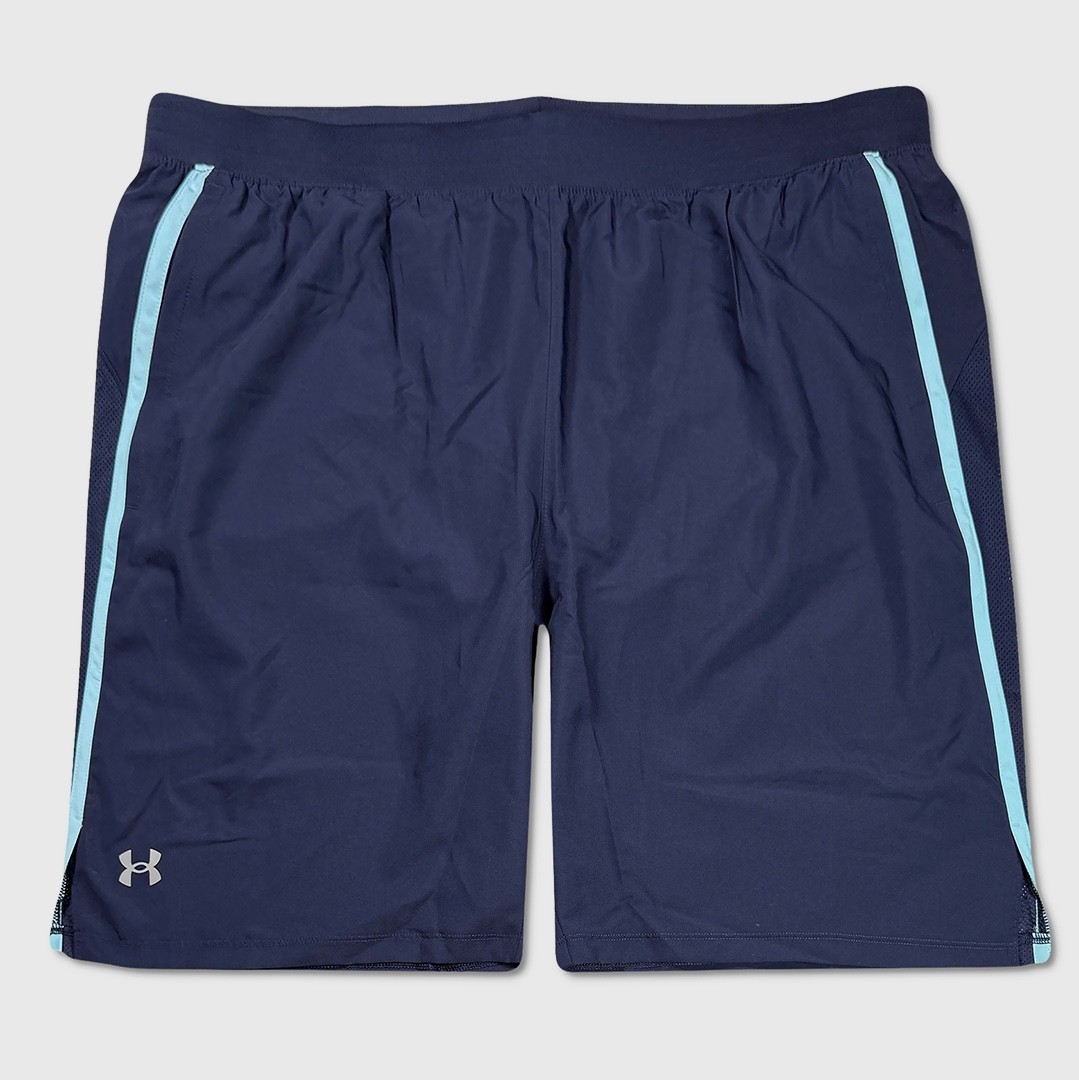 Under Armour Launch 7 Shorts - NWT Mens Size 2XLT Navy Cyan - 48969-G10 5790₽
