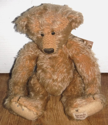 Amanda Heugh Mohair Teddybär ~ Glasaugen ~ Ozzy ~ 6/6 ~ selten