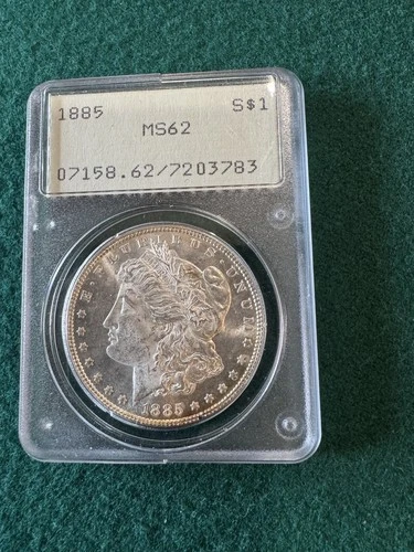 1885 Morgan Silver Dollar MS 62 PCGS