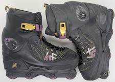 Patines en línea preagresivos KRF Agressive para hombre EE. UU. 11,5 patines negros LEER
