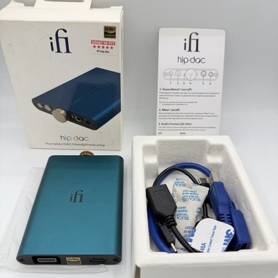 iFi audio Hip-dac Portable DAC Headphone Amplifier for Android/iPhone - Blue