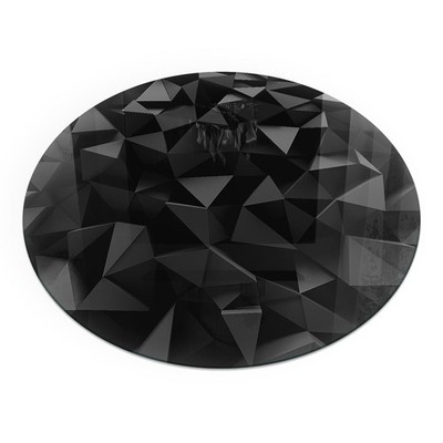 Kaminofen Schutzmatte Aus Glas Dreidimensionales geometrisches Muster fi90 cm