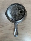 Griswold No. 2 Cast Iron Skillet Erie PA 703 Large Logo Chrome Nickel Plated