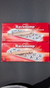 NEW (2) TWO Raviolamp Mold Tortelli Pans & Rolling Pins Imperia Different Shapes