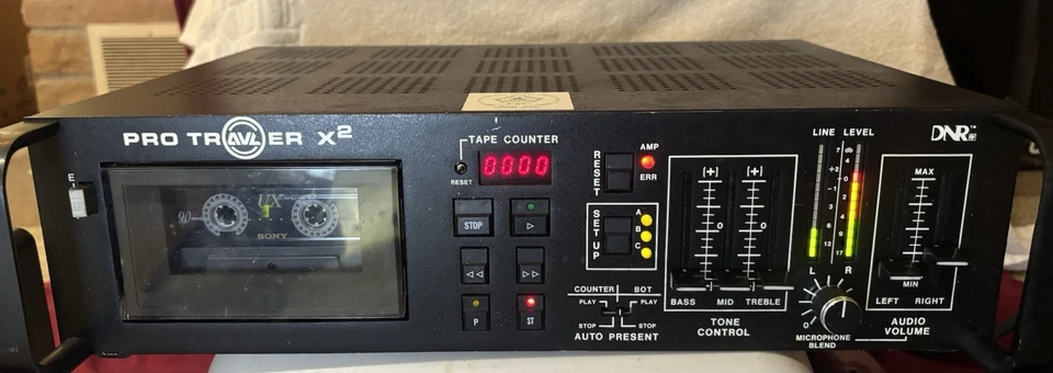 AVL Pro Traveler Public Address System W/Cassette Player, 2 Speakers, 2 Mics. - Image 4 of 4