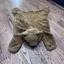 Faux Bear Rug for Cabin Themed Nursery Kids Room Outdoors Decor