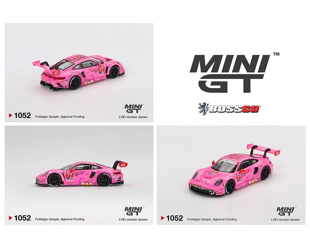 Mini GT 1/64 Porsche 911 GT3 R #77 Roxy AO Racing 2024 IMSA Road