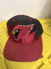 Vintage Arizona Cardinals Logo Athletic Shark Tooth Snapback Hat 90s NFL ProLine