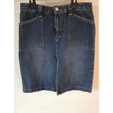 Vintage Old Navy Denim Mini Skirt Patch Pocket Size 6 Utility Cotton Y2k