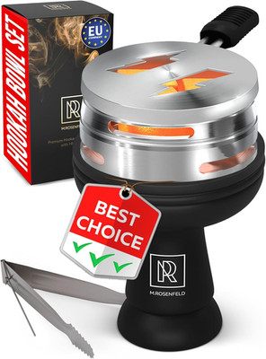 Shisha Kopf - Schwarz Silikon Shisha Bowl Set Premium Shisha Bowl Set mit Shi...