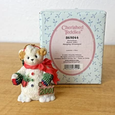 Cherished Teddies Snowbear Hanging Ornament 865044 2001 Priscilla Hillman