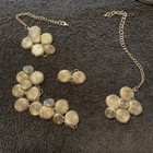 Vintage Spiral cluster silver tone necklace broken needs repair — photo 4