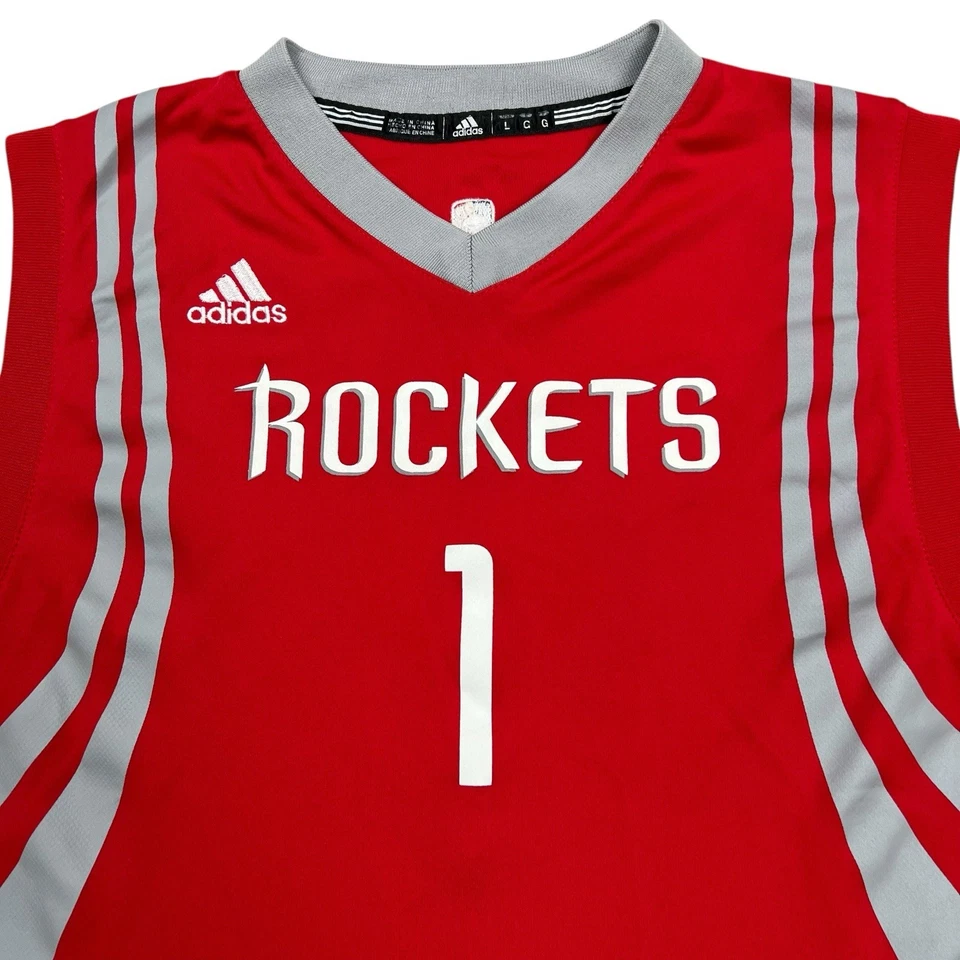 Adidas Houston Rockets Jersey Youth Large Red #1 Ariza NBA Basketball - Image 3 of 4