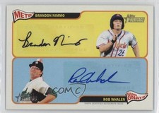 2014 Topps Heritage Minor League Edition 4/15 Brandon Nimmo Rob Whalen Auto 0t3