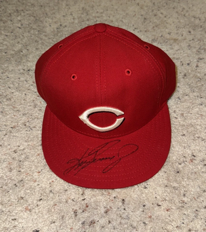 KEN GRIFFEY JR AUTOGRAPHED CINCINNATI REDS HAT AUTHENTICATED - Image 2 of 2