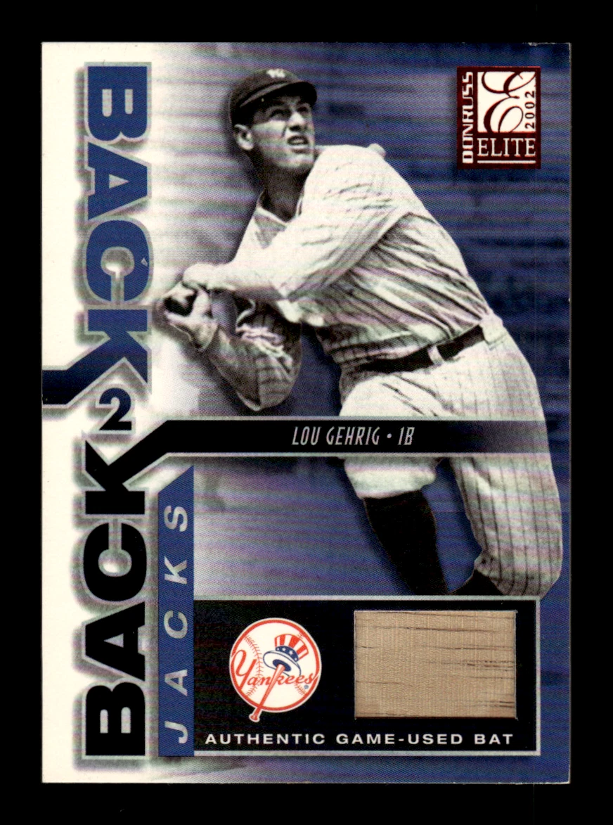 Lou Gehrig Baseball Sports Trading Cards & Accessories Memorabilia
