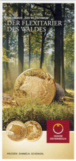 100 Euro GOLD 2014 " DAS WILDSCHWEIN" Folder