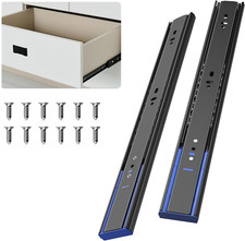 Heavy Duty Locking Drawer Slides, Full Extension, 12-Inch, 500 Lb Capacity