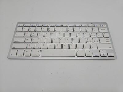 Bluetooth Keyboard White BKB800 Used Perfect Wireless Battery