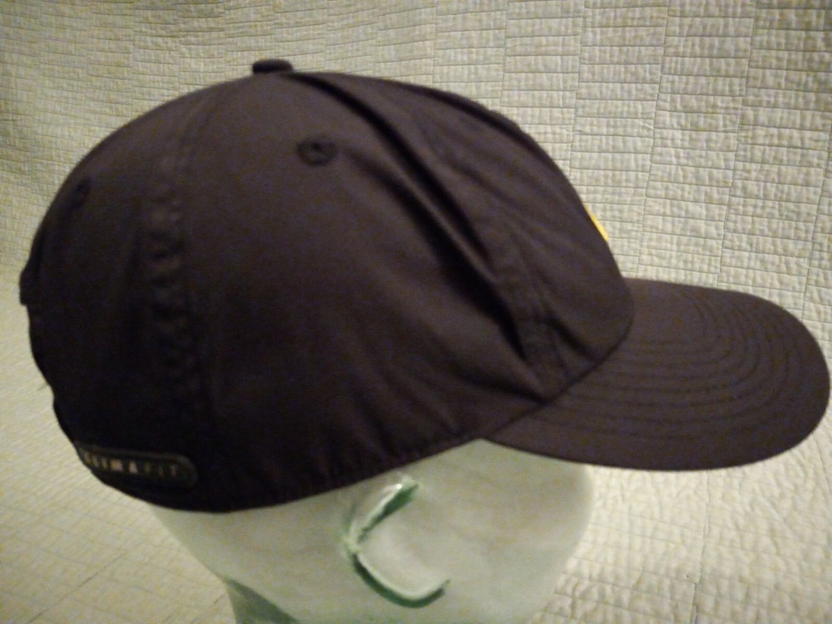 Vintage 90's Adj Nike Clima Fit Black Embroidered Yellow