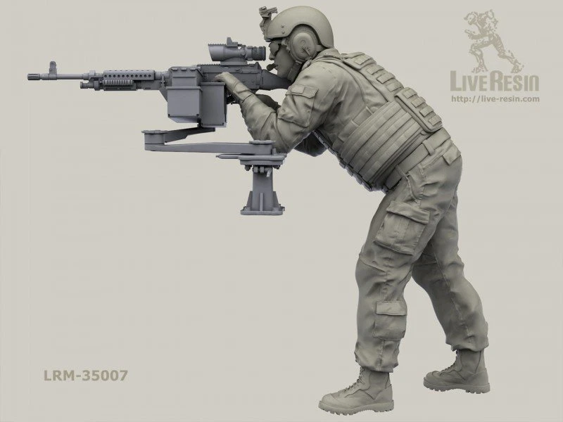 Resina viva M35007 1/35 USMC Tanker (1) con casco de PVC Foto 4 de 4