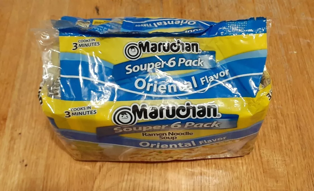 6 PACK Discontinued Maruchan Oriental Flavor Ramen Noodle Packet VINTAGE nissen