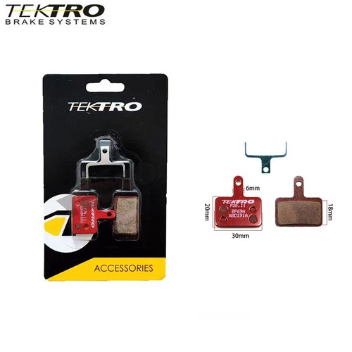 TEKTRO 1 or 2 Pairs P20.11 Ceramic Disc Brake Pads MTB Disc Brake w/ Spring - Picture 1 of 10