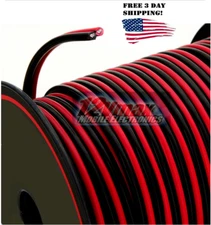 14 Gauge Copper Wire 100 FEET Stranded OFC AWG Bonded Cable Red/Black with Spool