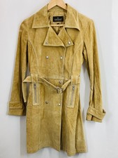 Naf Naf Light Tan Pig Spilt Coat Uk S