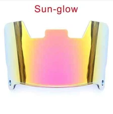 SUN GLOW Full Size Football Helmet Visor, Eye Shield With Quick Clips 