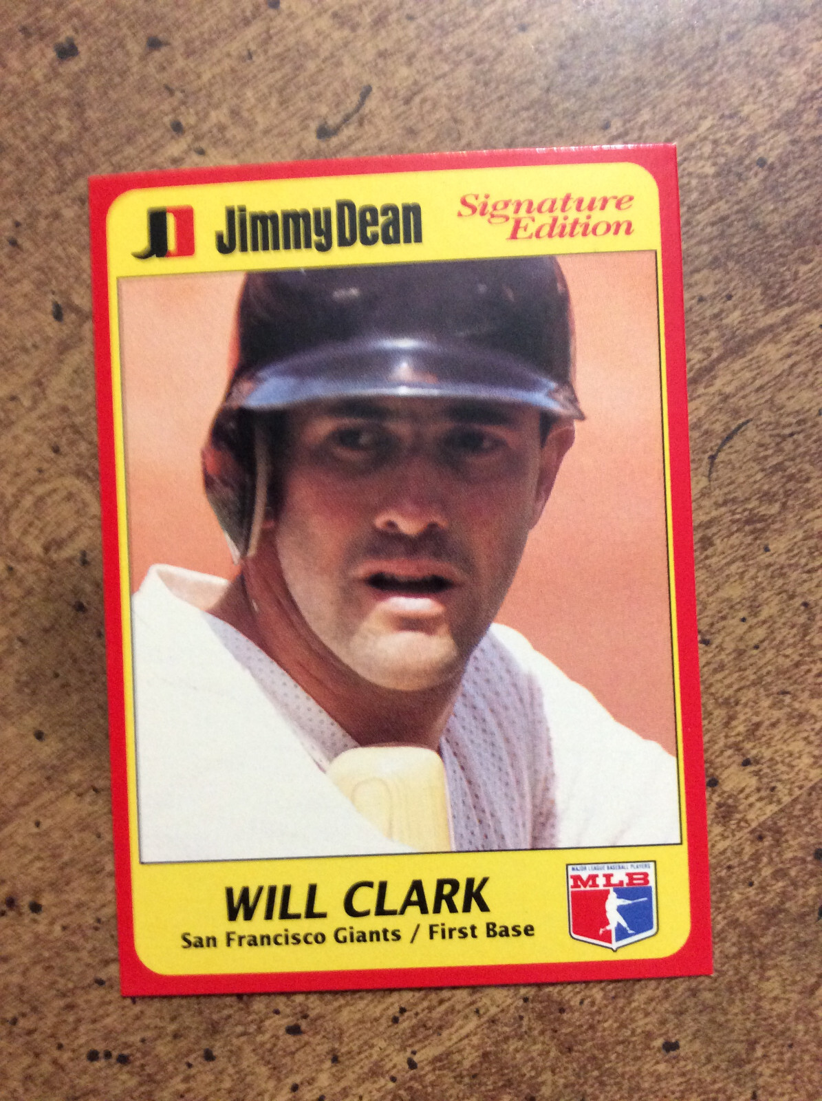 1991 Jimmy Dean Signature Edition #1 Will Clark, Giants    nm  ib