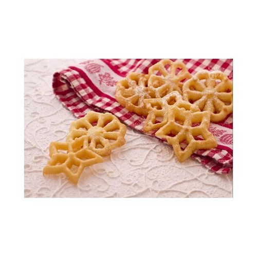 Eva Stampini formine ferro per frittelle stampo 3 stampi 8 cm stella fiore Rotex - Foto 5 di 6