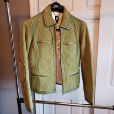   WOMENS "H" COLLECTION BY TOMMY HILFIGER SUEDE MOTORCYCLE JACKET XS"