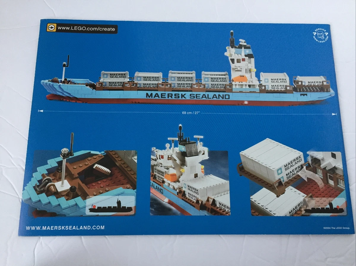 NEW INSTRUCTION BOOKLET ONLY Lego 10152 Maersk Container Ship NO