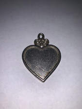 SILVER STAINLESS STEEL HEART KEYCHAIN