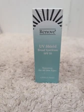 Renove UV Sheild Broad Spectrum SPF 50 Sunscreen 1.69 Fl. Oz