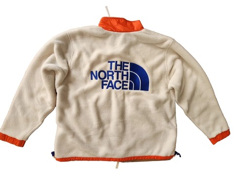 *NWT* The North Face COLOR BLOCK Full Zip Soft Fleece Mens Jacket RARE - White - Picture 5 of 23