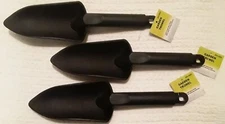 Composite Hand Trowel Lot of 3 Lightweight Molded Polyresin 12" Depth Marking