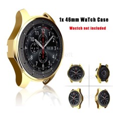 Shockproof 46mm Watch Shell TPU Bumper Cover f Samsung Gear S3 Classic SM-R775V